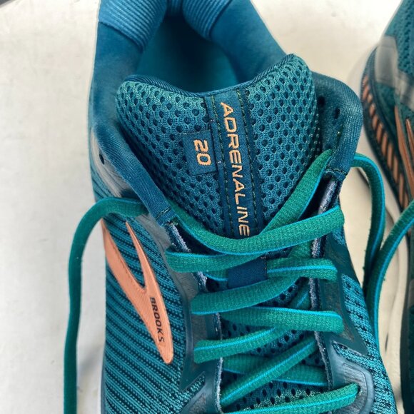 Brooks Adrenaline GTS 20 - Womens Running Shoes Size 10 Green / Emerald / Copper - Picture 10 of 11